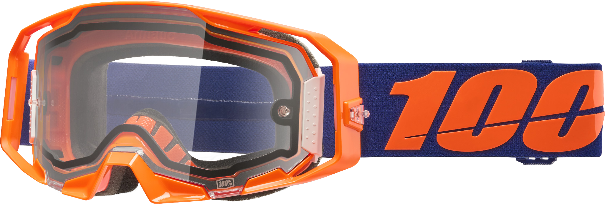 ARMATIC ENDURO MOTO GOGGLE NEON ORANGE CLEAR