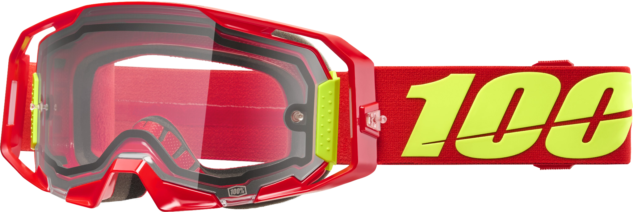 ARMATIC ENDURO MOTO GOGGLE RED CLEAR LENS