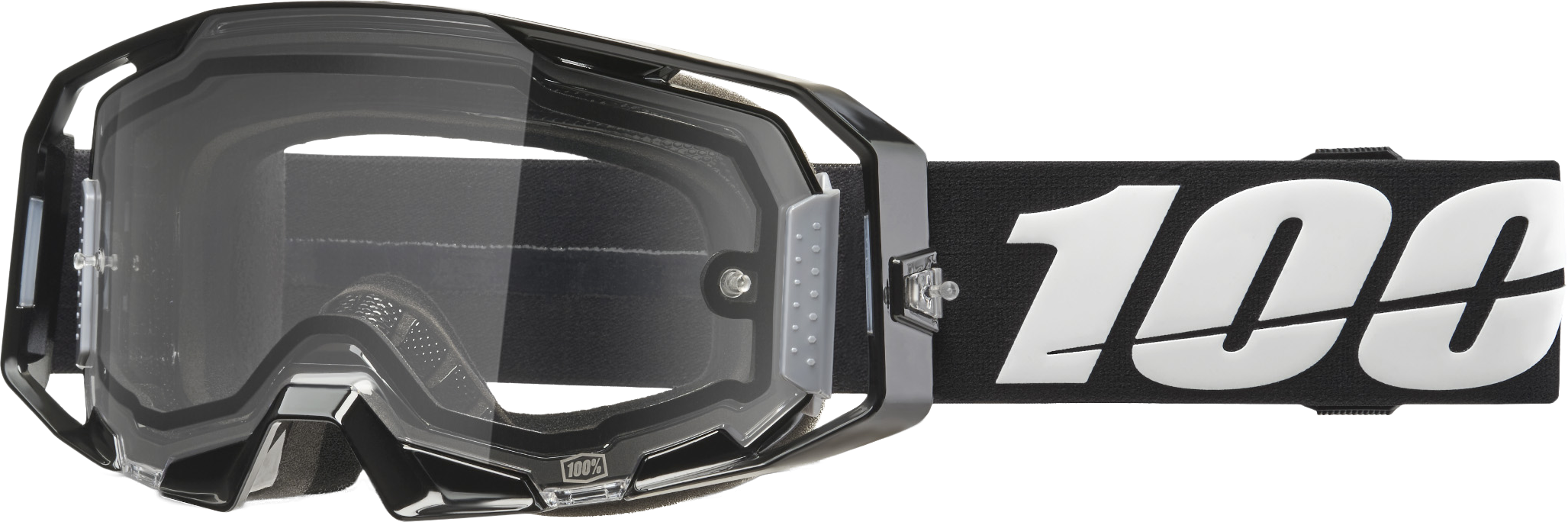 ARMATIC ENDURO MOTO GOGGLE BLACK CLEAR LENS