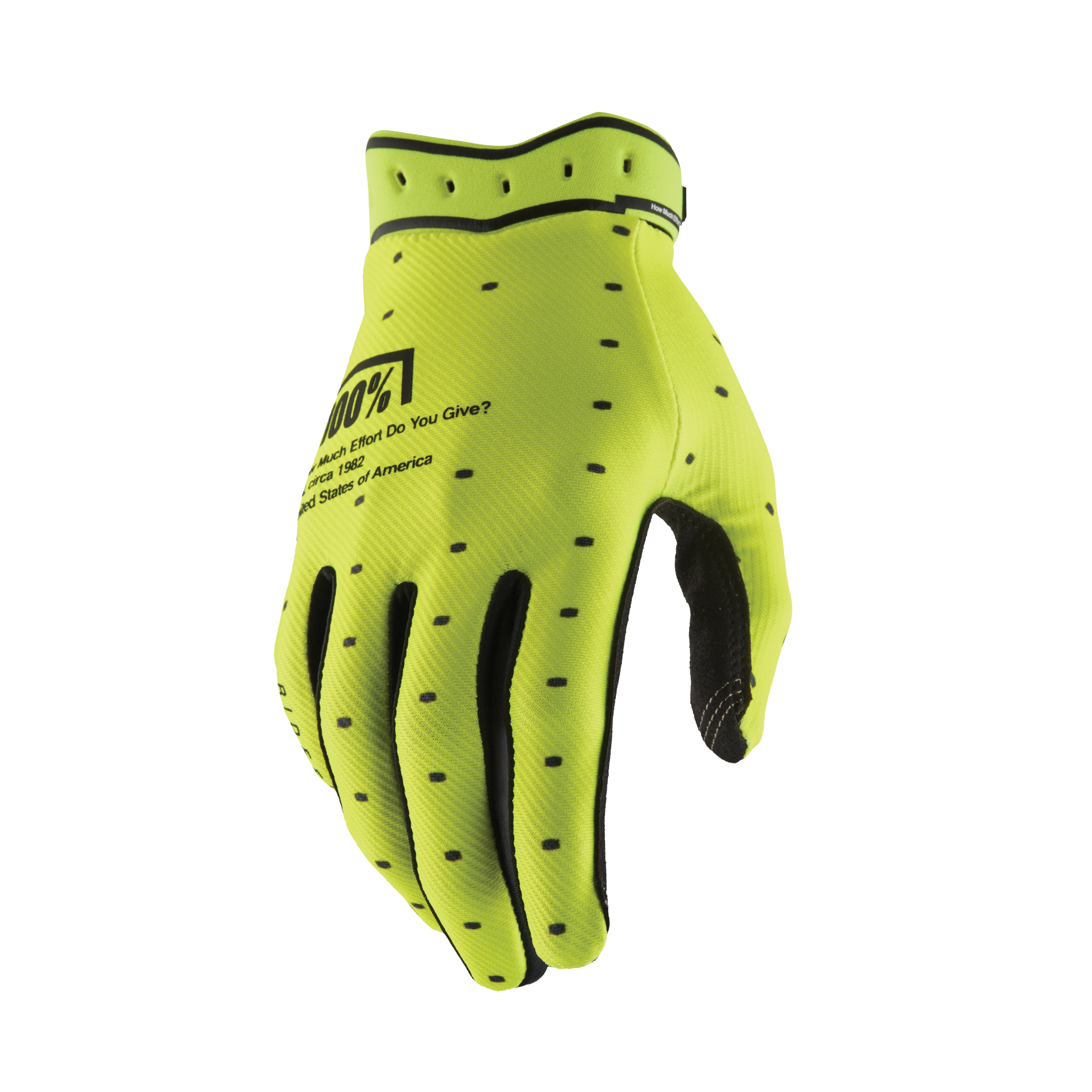 RIDEFIT GLOVES FLO YELLOW XL