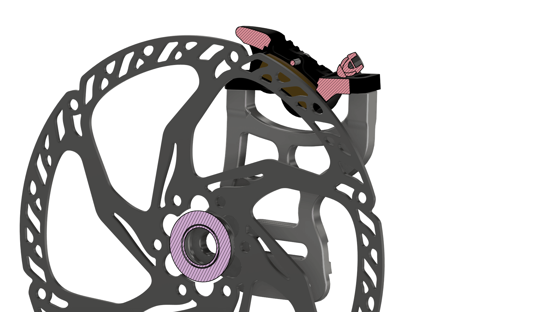 Prickly Motorsports 220mm Rear Caliper Mount