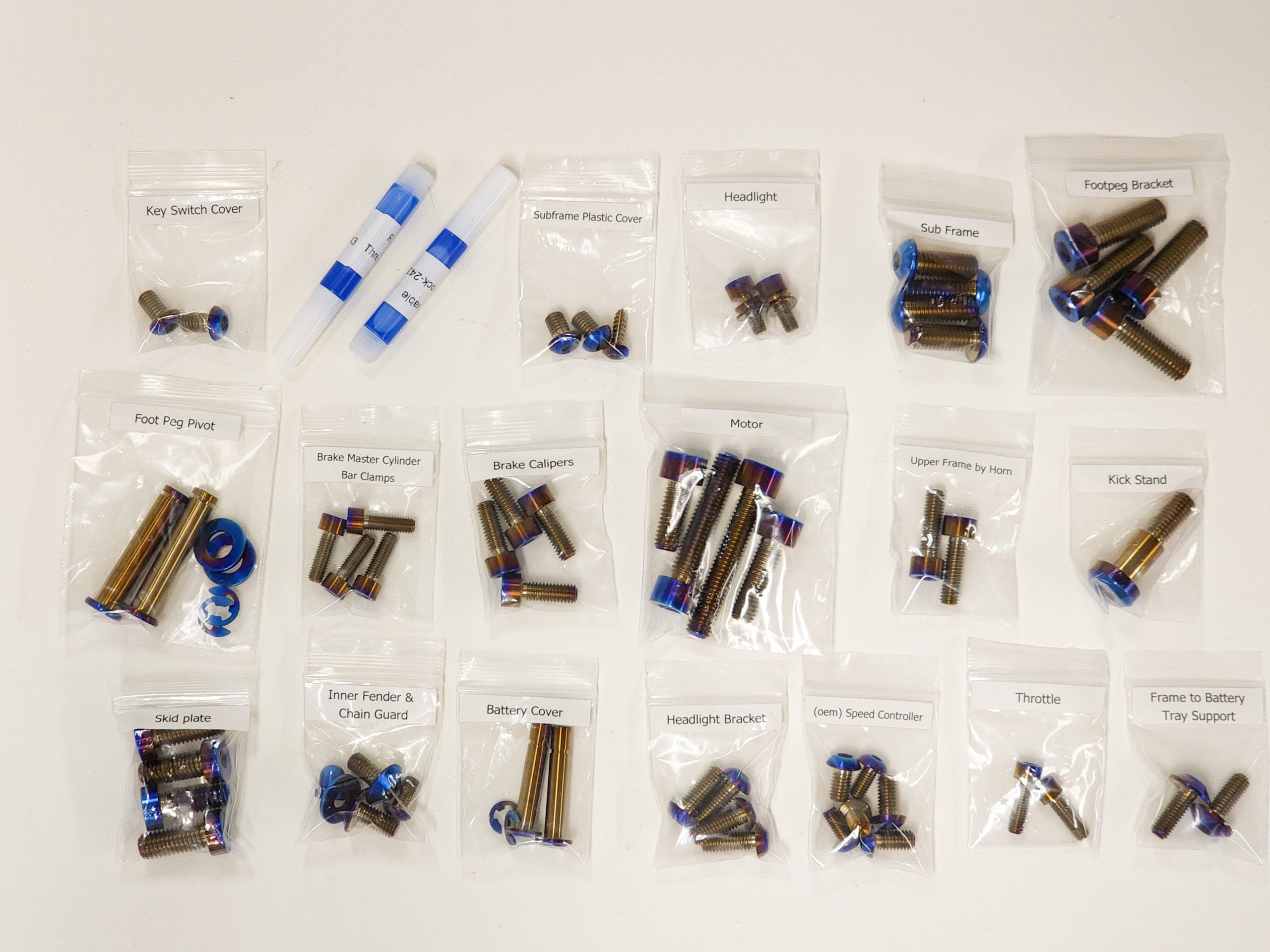 ALL Warp9 Titanium Bolt Kits
