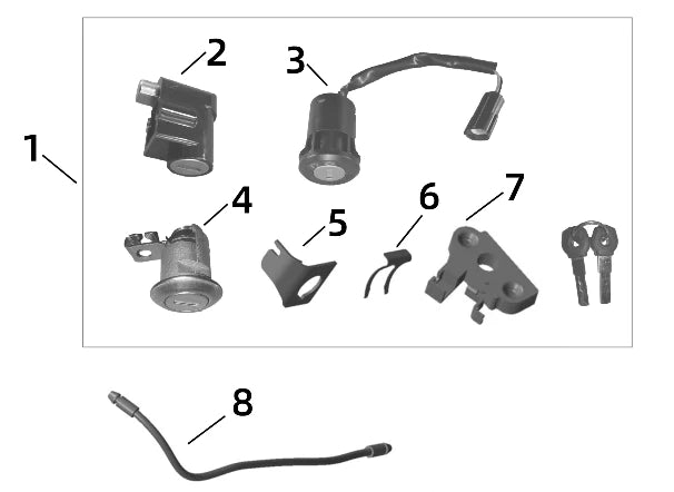 Surron Ultra/LBX/ Key Lock Sets (OEM and Generic)