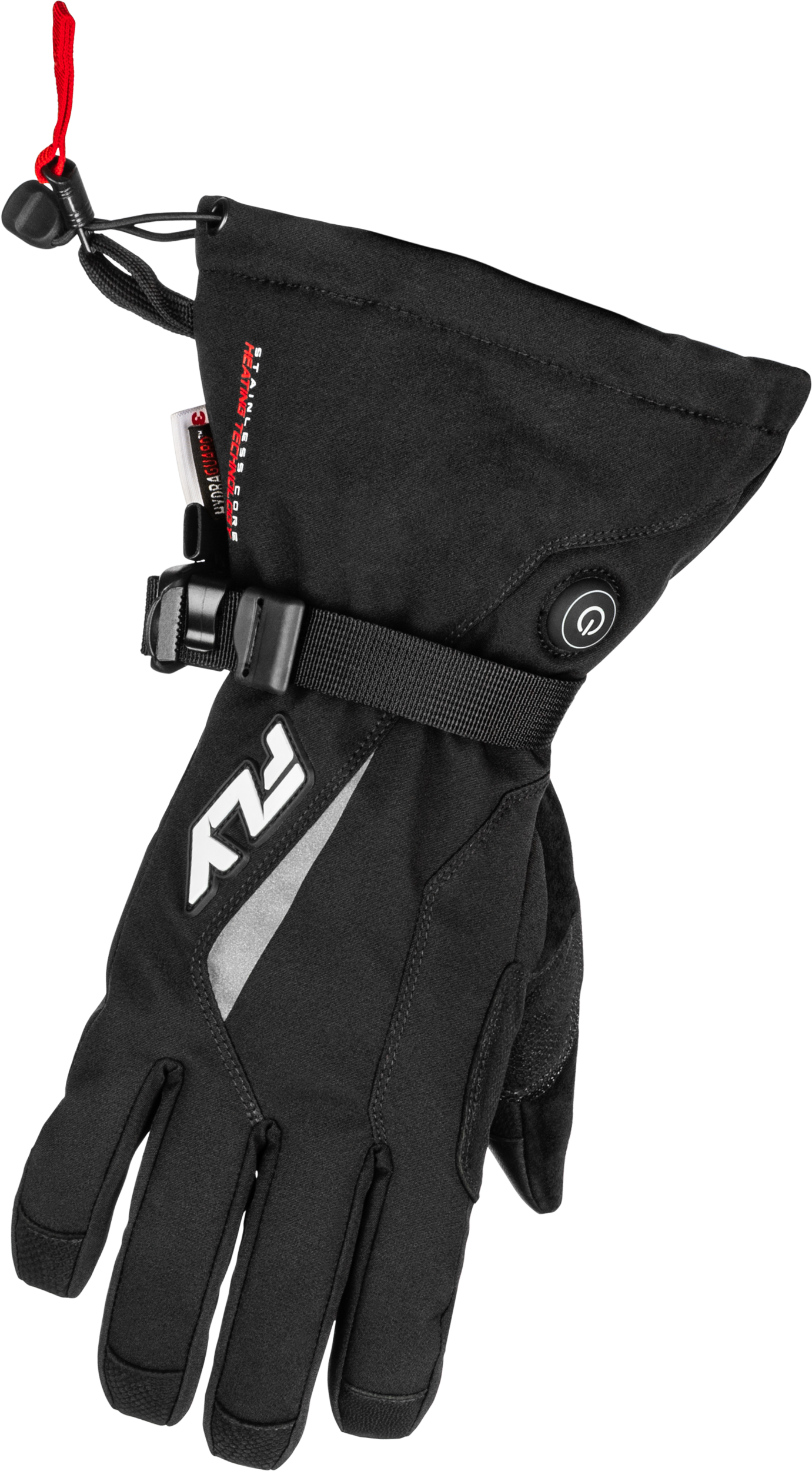 TITLE HEATED GAUNTLET GLOVES BLACK YL