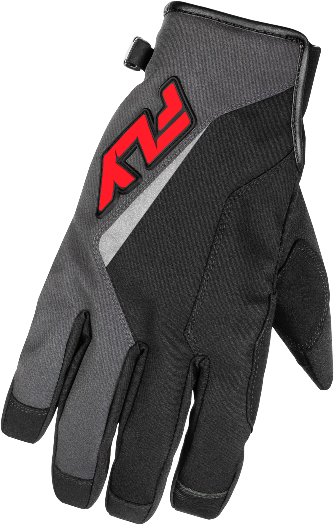TITLE GLOVES GREY/BLACK/RED MD