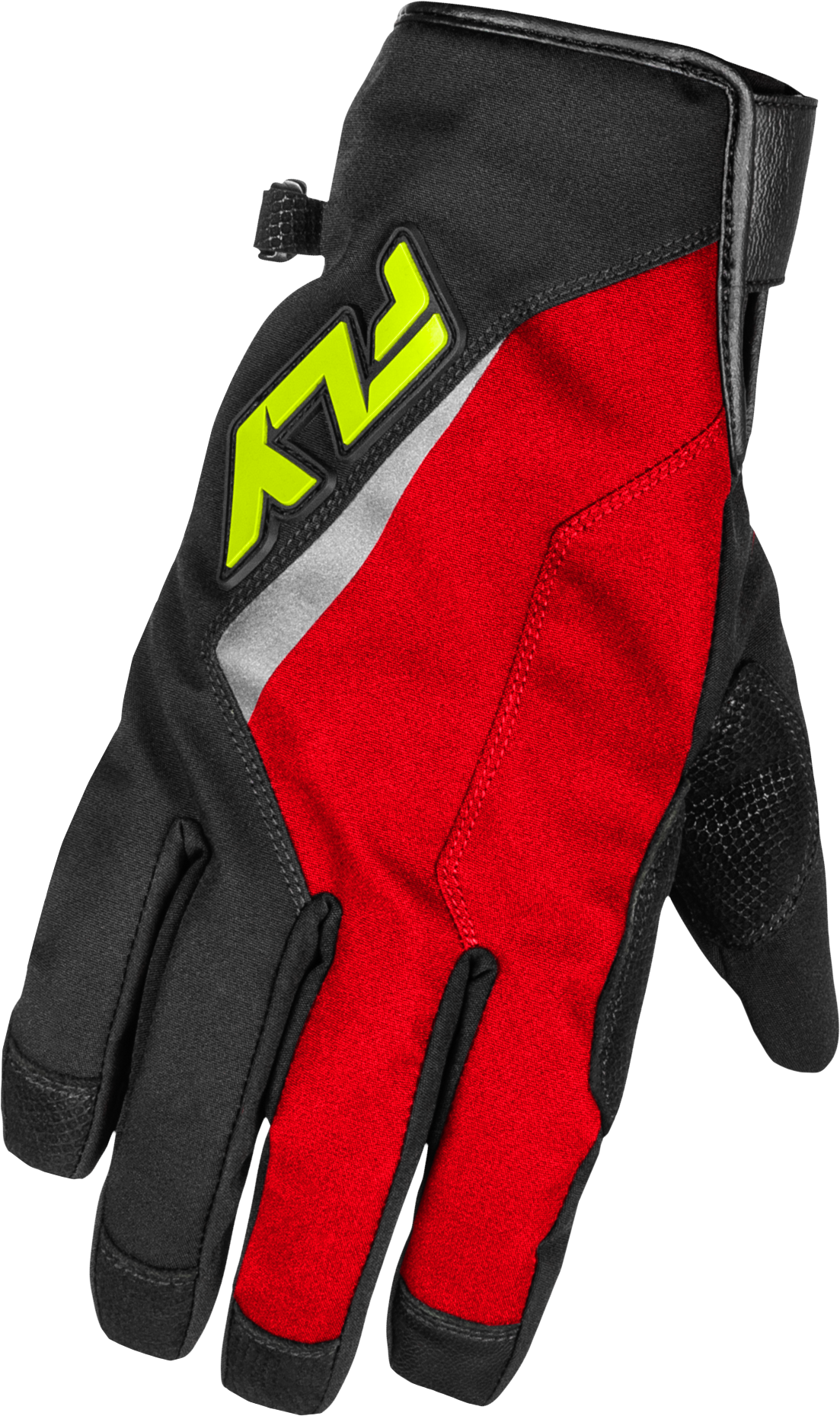 TITLE LONG GLOVES RED/BLACK/HI-VIS XS