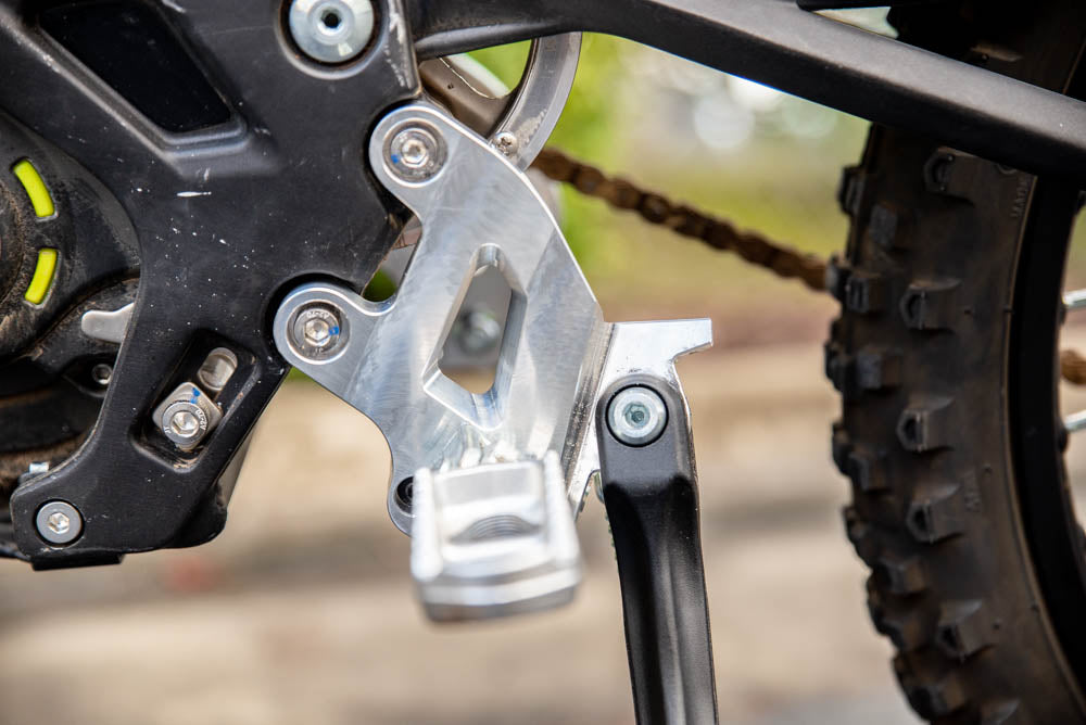 Sur Ron 20mm Lowering Peg Bracket Set With Kickstand Option and Support Brace