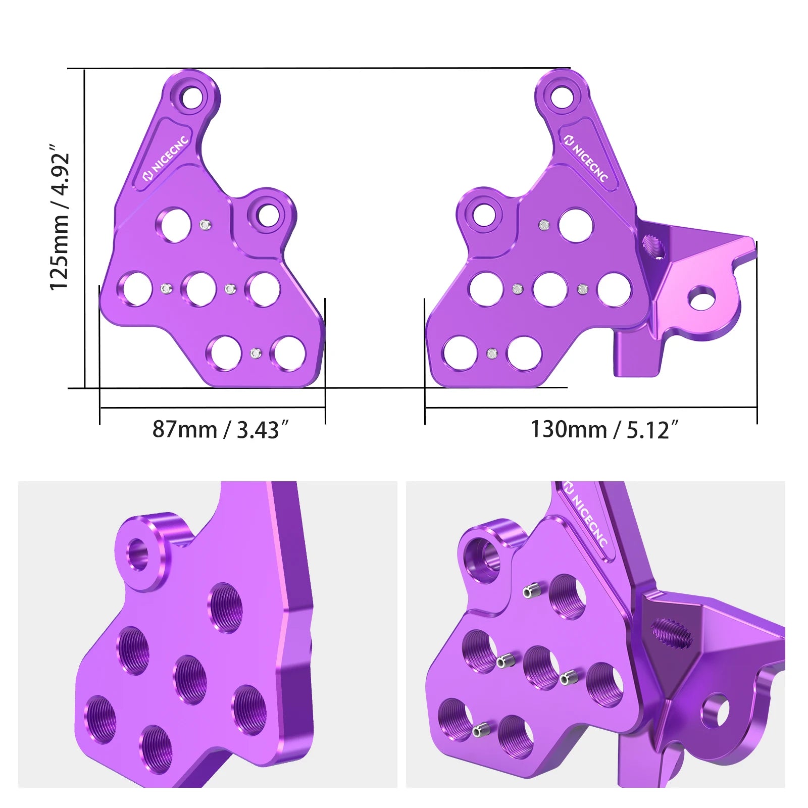 Surron LBX Footpeg Brackets-Adjustable