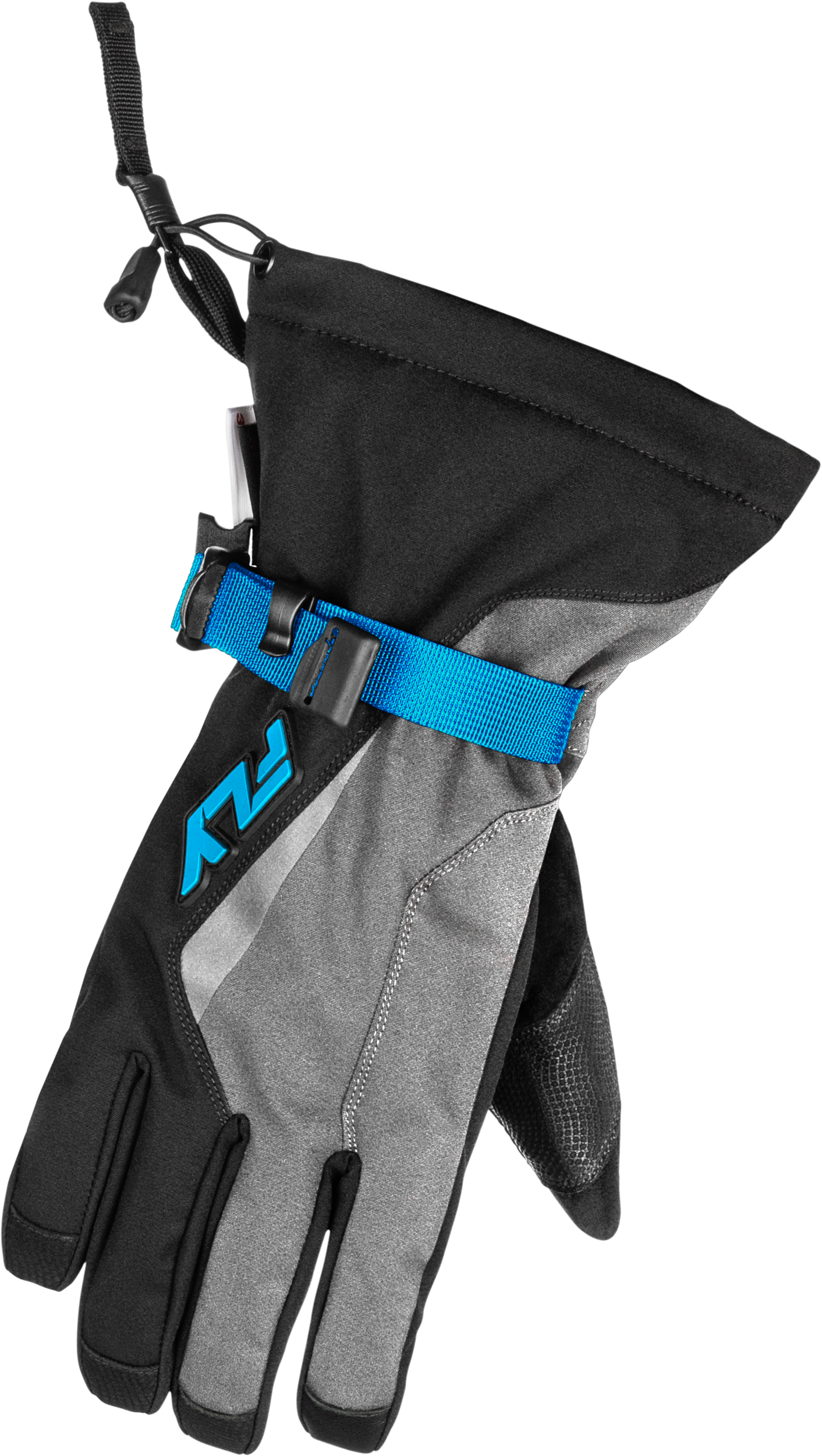 TITLE GAUNTLET GLOVES LIGHT GREY/BLACK/BLUE MD