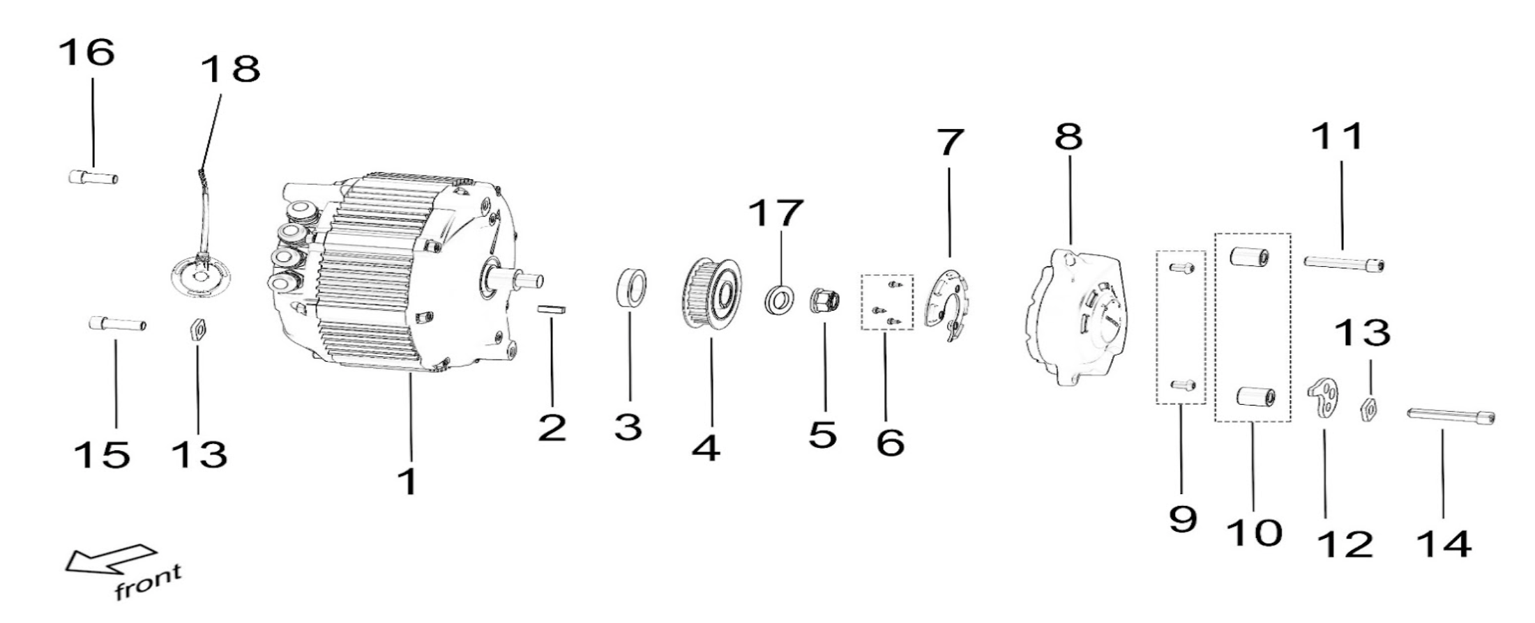 OEM motor tensioner plate