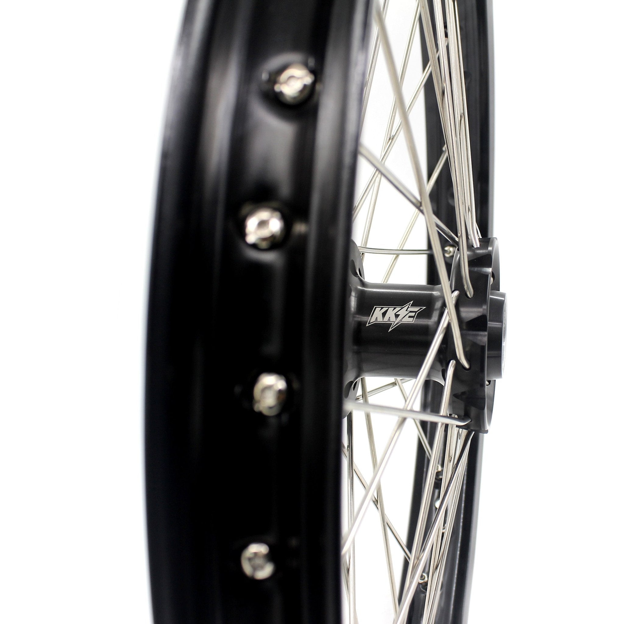 KKE 1.6*21" E-bike Spoke Wheels Rim Fit For SurRon Ultra Bee 2023-2025 Silver Nipples & Silver Spokes